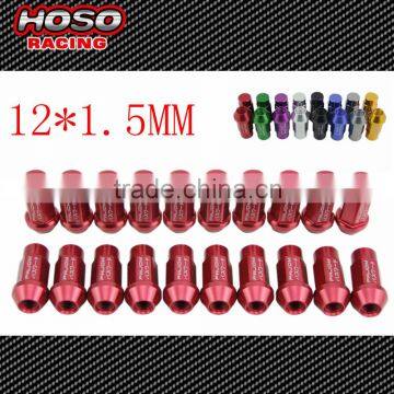 JDM M12X1.5 Aluminum Base Close L:50MM Wheel Lug Nuts