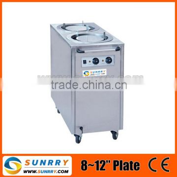 Mobile plate warmer 2 holder hot plate cup warmer power 800w hot plate warmer for CE (SY-PW770B SUNRRY)