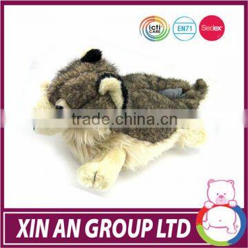 Custom Top Quality Promotion Plush animal head slippers