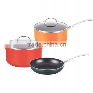 5PCS Cooker Set Aluminum Non-Stick Coating C1151