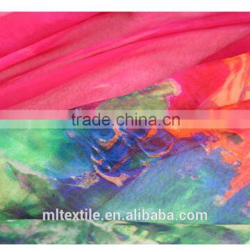Chiffon Flower,colorful Flower for Dress Flower Design Printed Chiffon Fabric photo-5