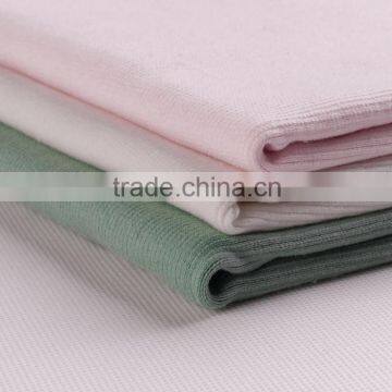 Hot sale Interlock spandex rib knit fabric factory