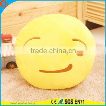 Hot Selling High Quality Novelty Design Yellow Emoji Facial Expression Plush Pillow Emoji Cushion