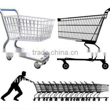 Best Selling Germany Style Metal Supermarket Shopping Trolley