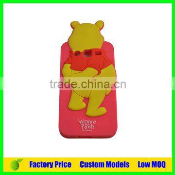 Pooh Custom Silicone 3d phone back cover case for Oppo R9 Plus phone back cover