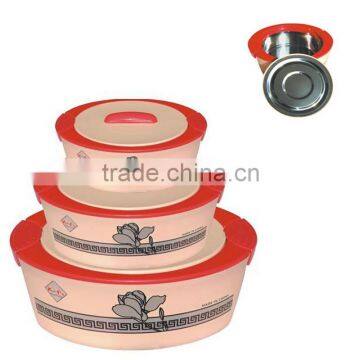 3868 stainless steel insulated plastic food container