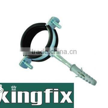 pipe clamp with hanger bolt and plug