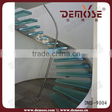 factory quality spiral stairs tempered glass stairs