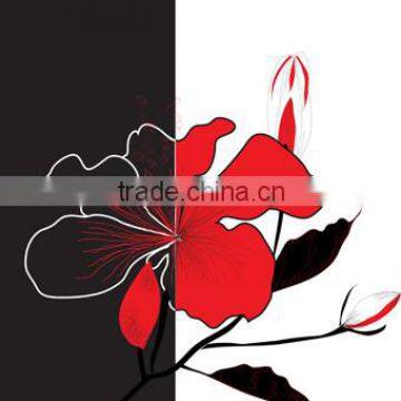 2016 Flower Stretched Canvas Painting Hotel Elegant style for Home Decor