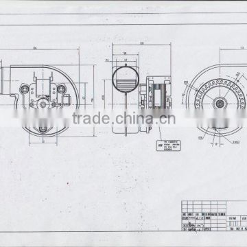 Mini electric blower for Wall hung gas bolier