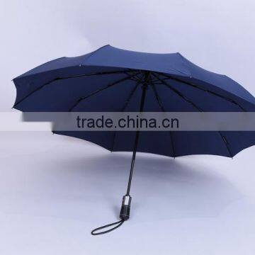 23''*10K auto open and closed promotional umbrella for PU handle