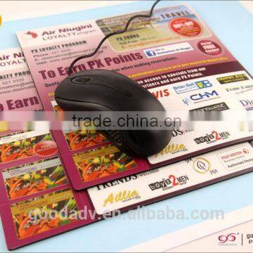 New advertising promotional gifts logo printed custom rubber mousepad