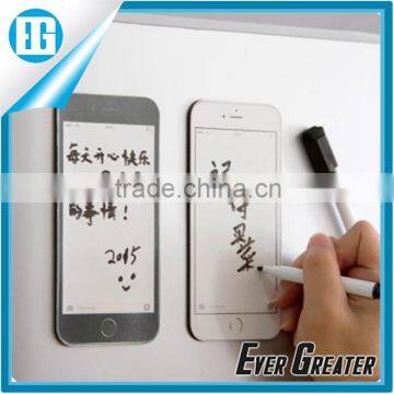 wholesale custom phone shape fridge magnet notepad/fridge magnet note pad/fridge magnet writing board