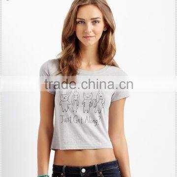 China Custom Stick Figure Printing T-shirt in Russian photo-2