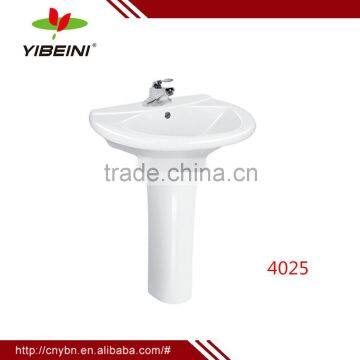 ceramic pedestal wash basin from Yibeini factory