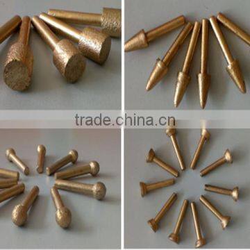 Sintered Diamond carving tools Diamond Grinding head bits for sale