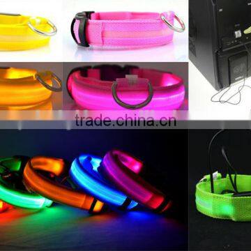 Fashion sales LED pet collar adjustable dog collar