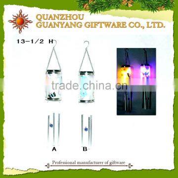 Glass Wind chime lantern solar wind chime lights