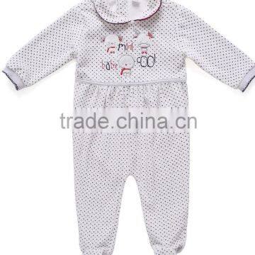 Fashion design long sleeves baby romper winter long sleeve romper