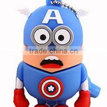 Wholesale Eco-friendly superhero usb flash drive 2GB,4GB,8GB,16GB,32GB,64GB