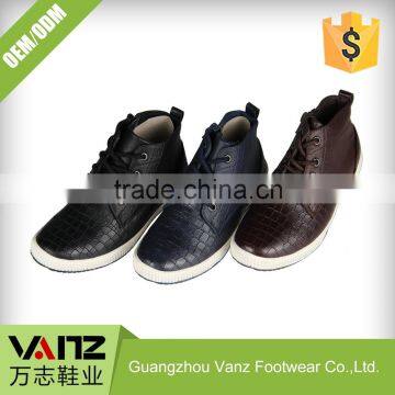 High-end PU Leather Italian Shoes Boots For Boys Men OEM Production Casual Shoes