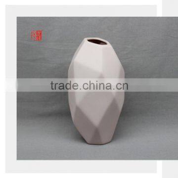 Light Pink Modern Color Clay Porcelain Vase for Decorate Home