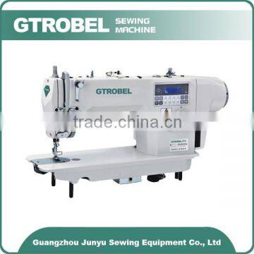 Both foot pedal and servo motor automatic thread trimmer sewing machine