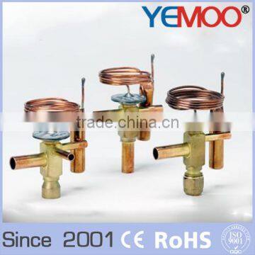 Flare connection expansion valve top quality r22 r134a thermal expansion valve for sale