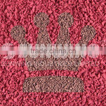 Tennis Court Rubber Roofing Recycled Polypropylene Granules Surface