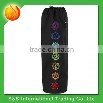 Top-Loading Embroidery Solf Folding Portable Durable Yoga Mat Bags