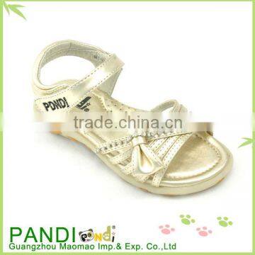 New model 2014 golden sandals for girls