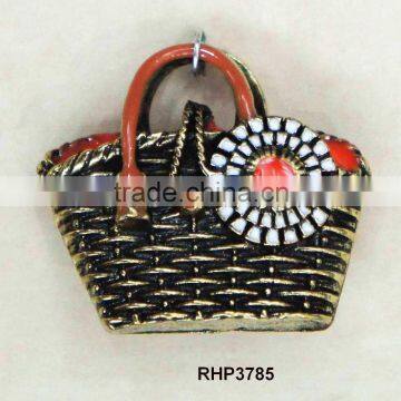 Faashion Bag Shaped Pendant Enamal Plating Charms China Wholesale For Charm Pendant