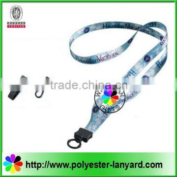 double layer satin lanyard