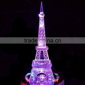 Led Crystal Eiffel Tower Model for the Valentine's Day Gifts photo-3