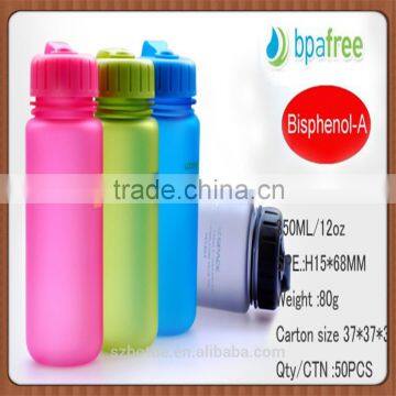 Pink 350ml 12oz for gift BPA free water bottle