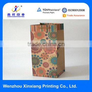 Eco-friendly logo printed takeaway food grease-proof paper bag