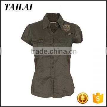 China Suppliers Fitness Beautiful New Design Fashion Ladies Blouse 2016