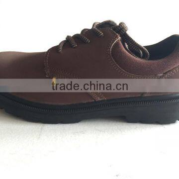 Suede Leather Safety Shoe, PU Injection Outsole, Good Price Safety Shoe, HW-2022 photo-3