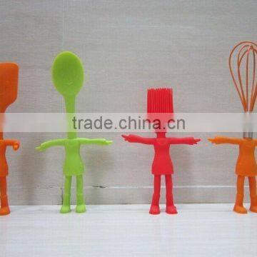 New design baking tool set with spatula,tong, egg whisk, turner for cake set