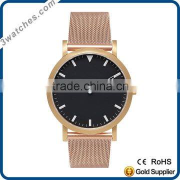 top designed luxury gold watch wrist watch alloy case watch quartz watch waterproof steel mesh strap alloy watches