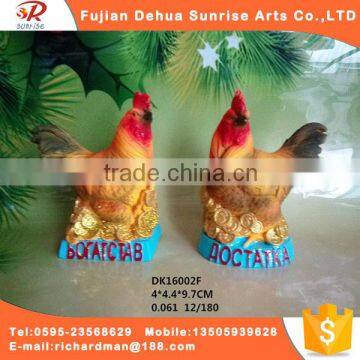 Best selling vivid ceramic colorful chicken decor