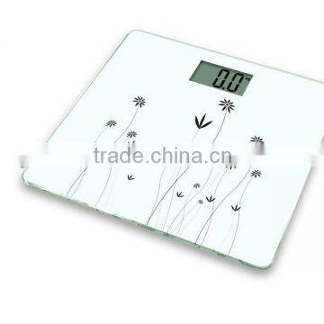 Electronic Voice personal scale with 6mm strong glass platform