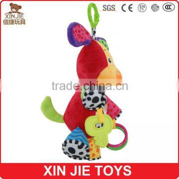 Squeaky Soft Dog Toy for Baby Squeeze Musical Dog Hanging Plush Baby Toy photo-5