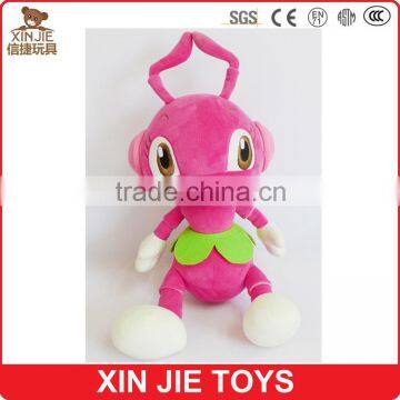 cute plush pink ant doll toy customize plush ant toy