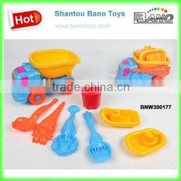 Promotional Toy Truck Plastic Sand Beach Toy Truck 8pcs BNW300177