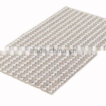All World Best Price Plastic Rhinestone Mesh Trimming for Christmas /party /wedding Deco photo-2