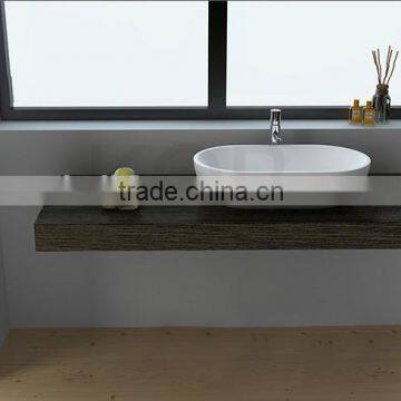 Wholesale hand wash above couter stone resin sink