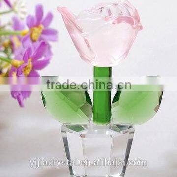 Factory Directly Sale Wedding Favor k9 Nature Crystal Rose Flower for the Wedding Gifts photo-3