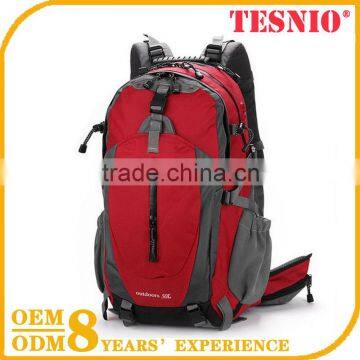 Factory Price Red Camping Travel Hanging Bag Promotional Travel Bags Knapsack Hiking Backpack