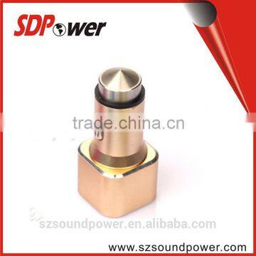 Promotion: high quality stainless steel alloy dual port usb car charger 5V 3.1A Safty Hammer 2usb Car Charger